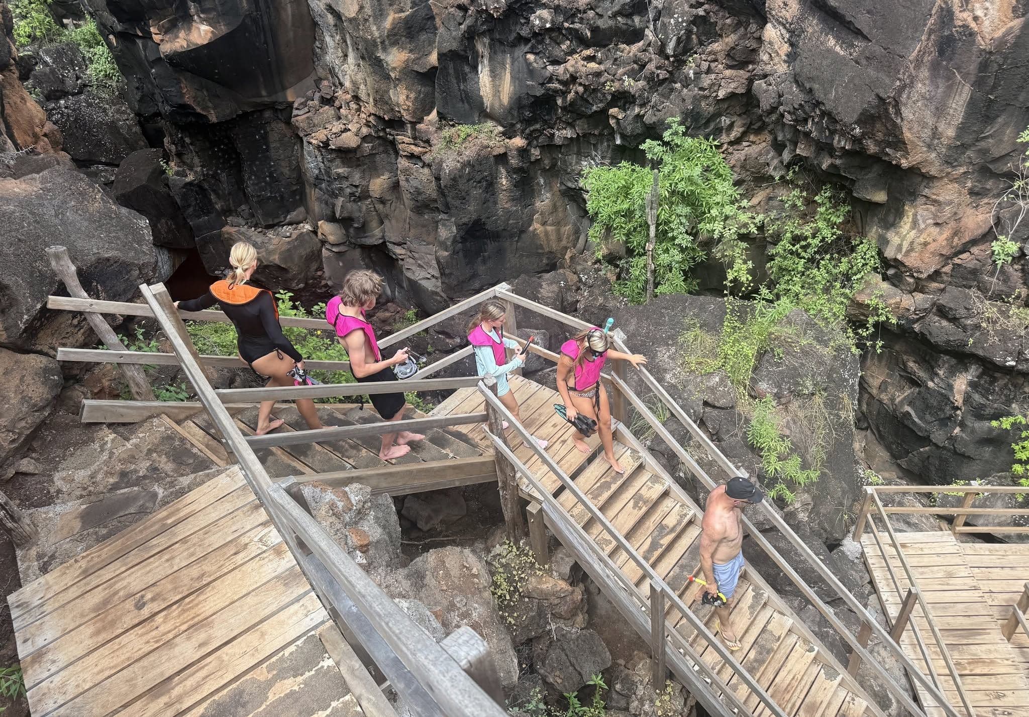 Students explore during IQ trip at Galapagos Islands
