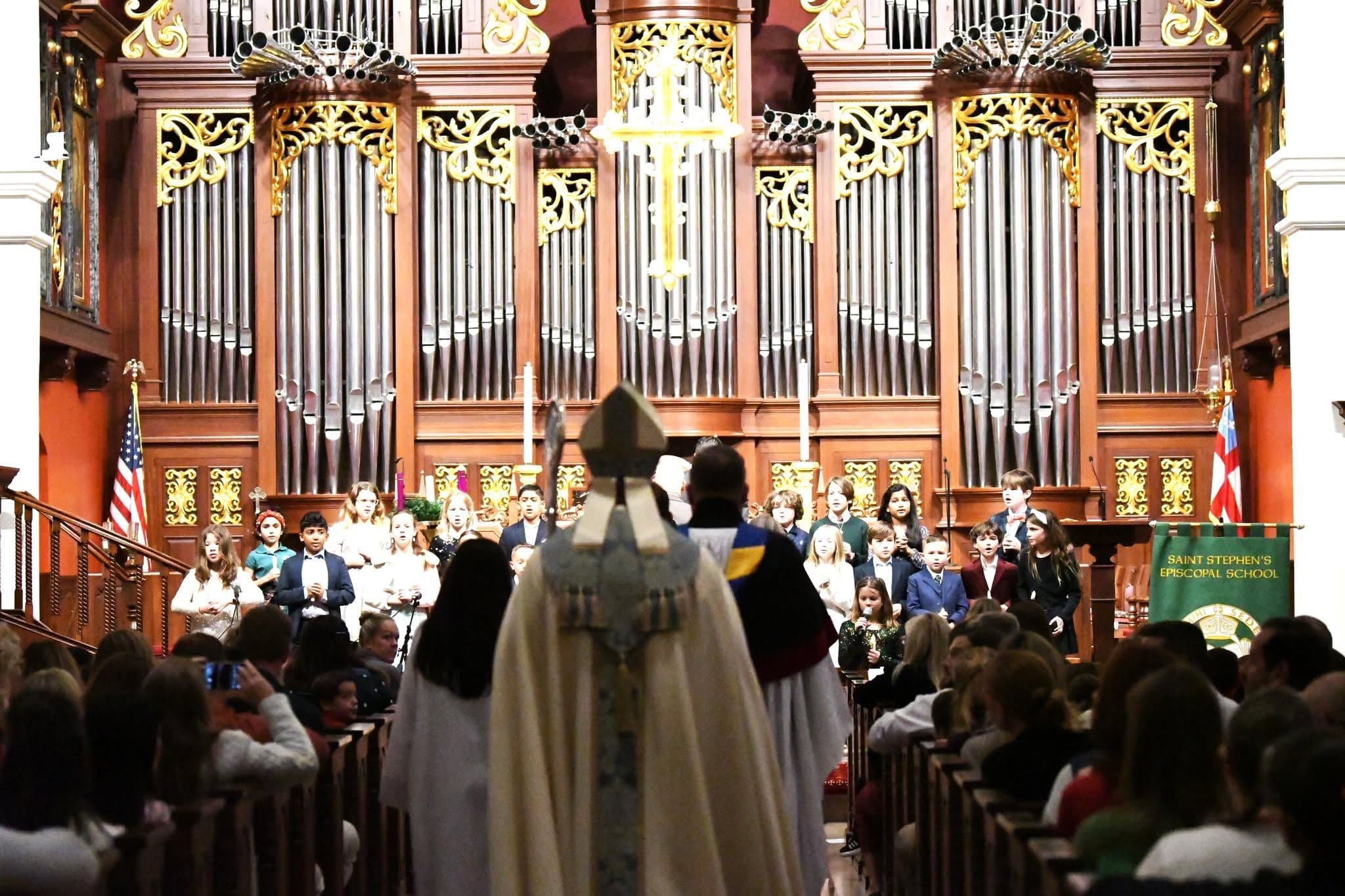 Students gathered in Christ Church