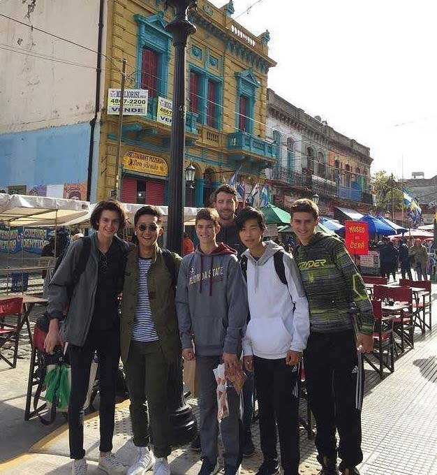 Students visiting Argentina