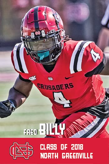 Fred Billy - Class of 2018 - North Greenville