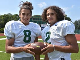 Sydney and Chase Brown at the SSES stadium