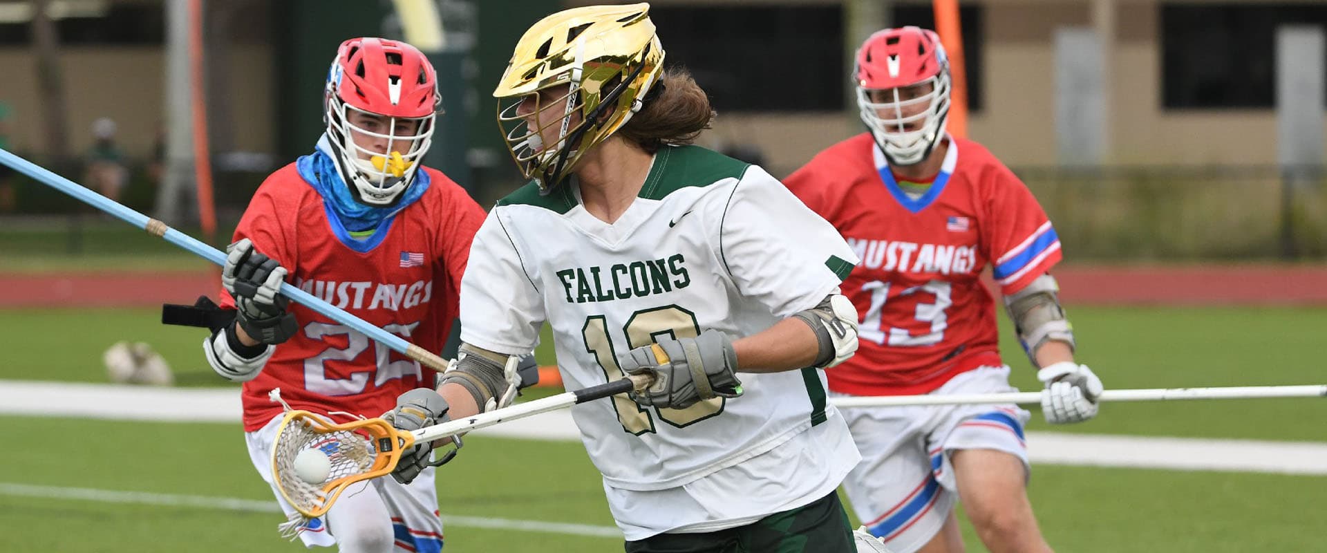 Students playing lacrosse